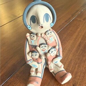 Native American “Story Teller” - Clay Figurine purchased on a Cherokee res.